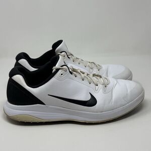 Nike Infinity G Golf Shoes Cleats Mens 12 W Wide White Black Fitsole CT0535-101